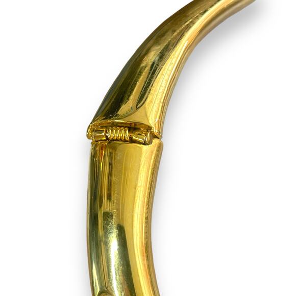 Vtg Vogue Signed VO Les Bernard Runway Gold Tone Collar Necklace - Picture 5 of 9